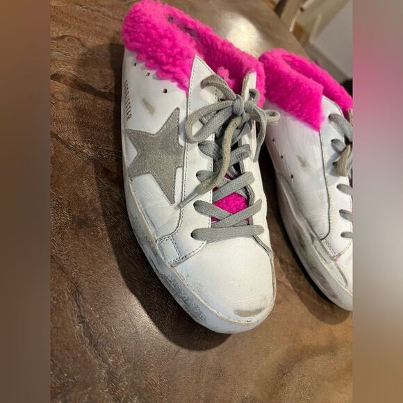Golden Goose Superstar shearling sneakers size 8 - Picture 2 of 11